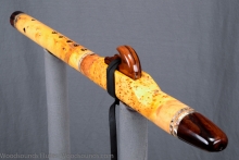Yellow Cedar Burl Native American Flute, Minor, Mid B-4, #K18K (10)